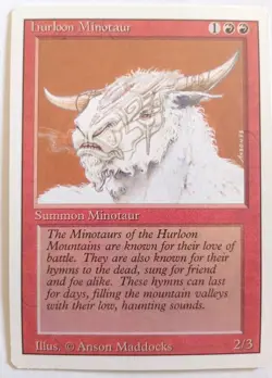 MTG MAGIC 1994 - HURLOON MINOTAUR - SUMMON MINOTAUR - REVISED EDITION - ENG - Image 1