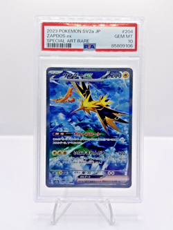Zapdos ex 204/165 Sv2a: Pokemon Card 151 Holo (Japanese) PSA 10 - Image 1