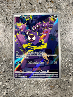 Pokemon TCG Cards Gastly 177/162 Temporal Forces Illustration Rare NM - Image 1