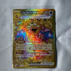 Charizard ex 228/197 Obsidian Flames Gold Secret Rare NM Pokemon Card - Image 1