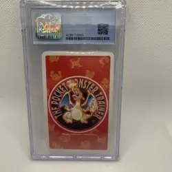 Zapdos - Pokemon Poker Playing Card - vtg 1996 Red/Charizard Deck CGC 10 Perfect - Image 2