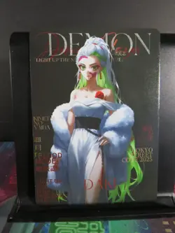Daki Upper Moon Demon Magazine Card Demon Slayer Time Strata CCG Collectible - Image 1