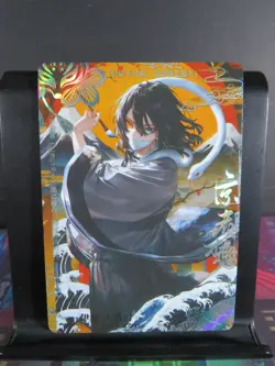 Iguro Obanai Scenic Rare Card Demon Slayer Time Strata CCG Collectible - Image 1