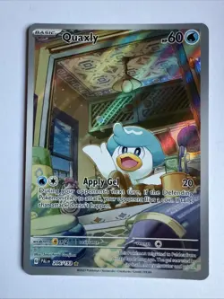 Quaxly 206/193 Sv02 Holo Illustration Paldea Evolved Rare Card - Image 1