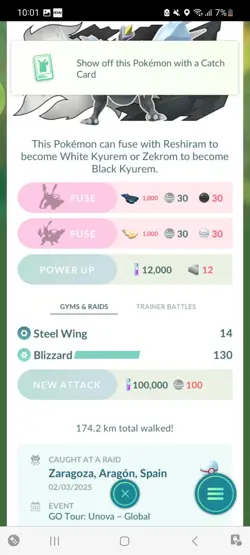Pokemon Go Shiny Legendary Kyurem ( High CP ) - Image 2