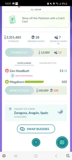 Pokemon Go Shiny Legendary Xerneas ( High CP ) - Image 2