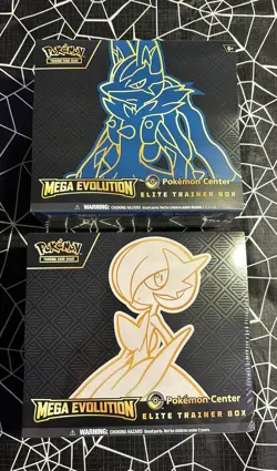 Pokemon Center Mega Evolution Gardevoir & Lucario ETB Elite Trainer Box Set Of 2 - Image 1