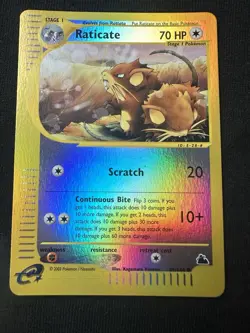 Raticate 89/144 Skyridge Reverse Holo Rare Pokemon TCG Nintendo e-reader - Image 1