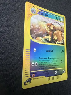 Raticate 89/144 Skyridge Reverse Holo Rare Pokemon TCG Nintendo e-reader - Image 2
