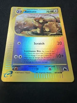 Raticate 89/144 Skyridge Reverse Holo Rare Pokemon TCG Nintendo e-reader - Image 4