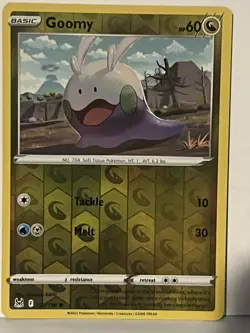 Goomy Reverse Holo 132/196 SWSH11: Lost Origin NM Pokemon Fast Ship - Image 1