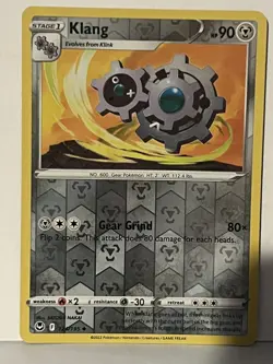 Klang Reverse Holo 124/195 SWSH12: Silver Tempest NM Pokemon Fast Ship - Image 1