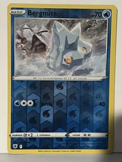 Bergmite Reverse Holo 047/189 SWSH10: Astral Radiance NM Pokemon Fast Ship - Image 1
