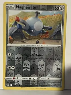 Magnemite Reverse Holo 105/189 SWSH10: Astral Radiance NM Pokemon Fast Ship - Image 1