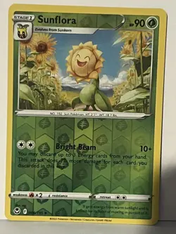 Sunflora Reverse Holo 006/195 SWSH12: Silver Tempest NM Pokemon Fast Ship - Image 1