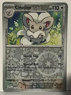 Cinccino - Reverse Holo 137/162 SV05: Temporal Forces NM Pokemon Fast Ship - Image 1