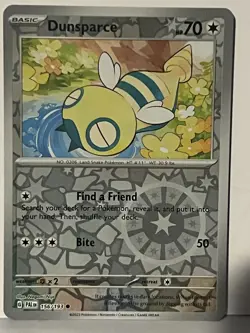 Dunsparce Reverse Holo 156/193 SV02: Paldea Evolved NM Pokemon Fast Ship - Image 1