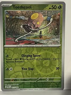 Toedscool - Reverse Holo 015/182 SV04: Paradox Rift NM Pokemon Fast Ship - Image 1