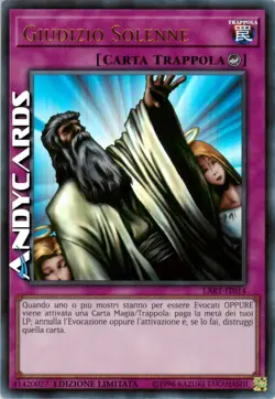 GIUDIZIO SOLENNE • (Solemn Judgment) • Ultra R • LART IT014 • Lim • Yugioh! - Image 1