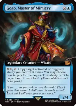 Gogo, Master of Mimicry Extended Art Final Fantasy MTG NM - Image 1