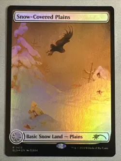 MTG / Snow-Covered Plains / SLD / #1473 / RAINBOW FOIL / Rare / NM - Image 1
