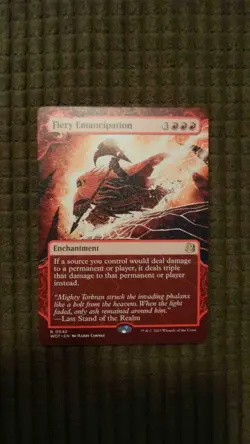 Magic: the Gathering / MtG Fiery Emancipation x1 Enchanting Tales - Image 1