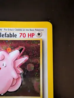 Pokemon TCG Card 3/132 Erika’s Clefable Gym Heroes Vintage Holo NM/LP - Image 3