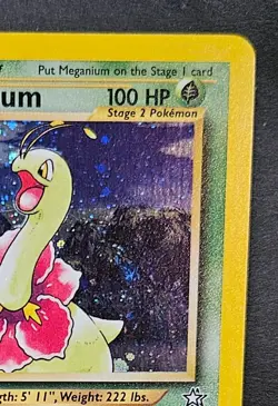 POKEMON 1ST EDITION MEGANIUM HOLO M-NM UNPLAYED Neo Genesis 11/111 CLEAN - Image 4