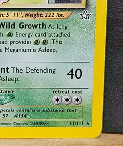 POKEMON 1ST EDITION MEGANIUM HOLO M-NM UNPLAYED Neo Genesis 11/111 CLEAN - Image 5