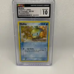 Pokemon Mudkip 56/106 Emerald Reverse Holo GCG 10 - Image 1