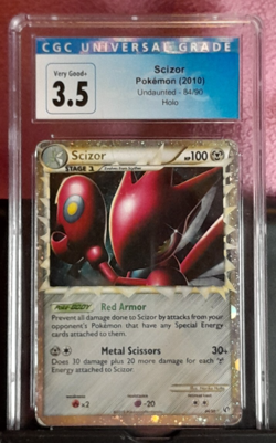Pokemon Scizor #84/90 (2010) HOLO Undaunted GRADED CGC 3.5 - Image 1