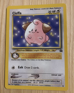 2001 CLEFFA BLACK STAR PROMO #31 POKEMON TCG NM - Image 1