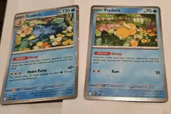 Pokemon TCG Mega Evolutions Psyduck + Golduck Promos MEP EN 007 + 008 nm/m - Image 1