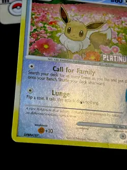 Eevee 62/100 MP Reverse Holo Print Line Platinum Stamp Burger King Pokemon Promo - Image 4