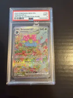 Pokemon TCG Venusaur EX Scarlet & Violet 151 Sir 198/165 PSA 9 - Image 1