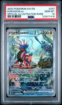 2023 POKEMON SVI EN-SCARLET & VIOLET #247 KORAIDON EX PSA 10 - Image 1