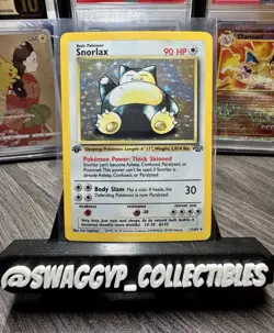 ◓Snorlax 11/64 Jungle 1999 - Pokemon TCG WOTC 1st Edition Holo Rare*MP◓ - Image 1