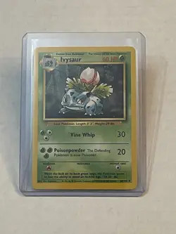VTG Pokemon TCG Ivysaur 30/102 Base Set Non-Holo Unlimited WOTC 1999 NICE LOOK!! - Image 1