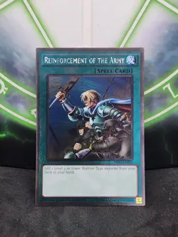 Yugioh Reinforcement of the Army NKRT-EN026 Platinum Rare NM - Image 1