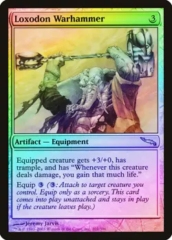 Loxodon Warhammer FOIL Mirrodin HEAVILY PLD Artifact Uncommon MTG CARD ABUGames - Image 1
