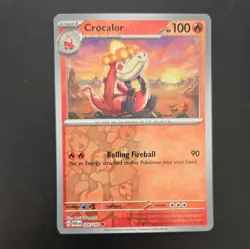 Crocalor #24/182 SV Paradox Rift 2023 Reverse Holo Uncommon Pokemon TCG Card - Image 1