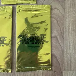 1996 Yugioh The Movie Card Sealed X3 Packs - Image 4