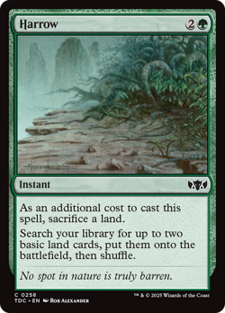 Harrow #258 | Near Mint | Tarkir: Dragonstorm Commander TDC | Magic MTG - Image 1