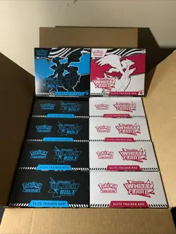 Set of 10 | Pokemon Black Bolt & White Flare Elite Trainer Box ETB (SEALED) - Image 1