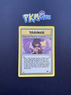 Pokemon TCG Sabrina's Psychic Control Gym Challenge 121/132 Regular LP. - Image 1
