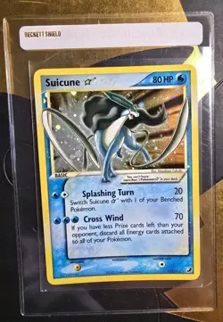 Pokemon Suicune Gold Star EX Unseen Forces Ultra Rare Holo - Image 1