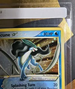Pokemon Suicune Gold Star EX Unseen Forces Ultra Rare Holo - Image 4