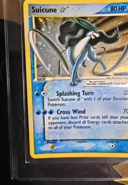 Pokemon Suicune Gold Star EX Unseen Forces Ultra Rare Holo - Image 5