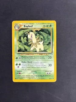 Pokemon TCG Bayleef Neo Genesis Card 28/111 Regular Uncommon Non Holo - MP+ - Image 1