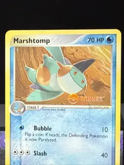 Pokemon Card Marshtomp 011 E-League Winner Black Star Promo Winner STAMPED NM - Image 2